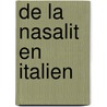 de La Nasalit En Italien by Giulio Panconcelli-Calzia
