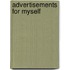 Advertisements for Myself