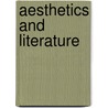 Aesthetics and Literature door David Davies