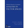 Analysis In Vector Spaces by Paul F.A. Bartha