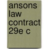 Ansons Law Contract 29e C door John Cartwright