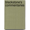 Blackstone's Commentaries door William Cyrus Sprague