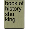 Book Of History  Shu King door James Confucius