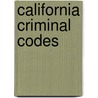 California Criminal Codes door Cliff Robertson