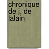 Chronique de J. de Lalain door Onbekend
