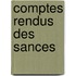 Comptes Rendus Des Sances