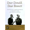 Dear Donald, Dear Bennett by Donald Klopfer