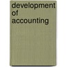 Development of Accounting door T.E. Cooke