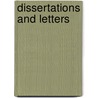 Dissertations and Letters by Unknown