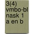 3(4) Vmbo-BL NaSk 1 A en B