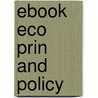 Ebook Eco Prin And Policy by Unknown