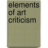 Elements of Art Criticism door Dd G.W. Samson