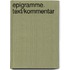 Epigramme. Text/Kommentar