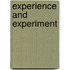 Experience And Experiment