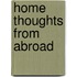 Home Thoughts From Abroad
