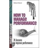 How To Manage Performance door Robert Bacal