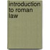 Introduction To Roman Law