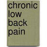 Chronic low back pain