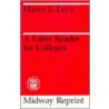 Latin Reader For Colleges door Harry L. Levy