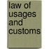 Law of Usages and Customs