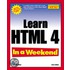 Learn Html 4 In A Weekend