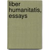 Liber Humanitatis, Essays by Dora Greenwell