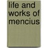 Life And Works Of Mencius