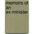 Memoirs Of An Ex-Minister