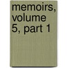 Memoirs, Volume 5, Part 1 door Sciences American Academ