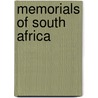 Memorials Of South Africa by Barnabas Shaw