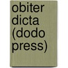 Obiter Dicta (Dodo Press) door Augustine Birrell