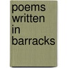 Poems Written in Barracks door Alexander Hume Butler