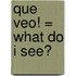 Que Veo! = What Do I See?