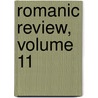 Romanic Review, Volume 11 door Columbia Univer