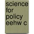 Science For Policy Eehw C