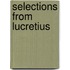 Selections From Lucretius