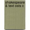 Shakespeare & Text Osts C door John Jowett