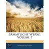 Smmtliche Werke, Volume 7 door Immanual Kant