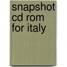 Snapshot Cd Rom For Italy by Unknown