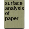 Surface Analysis of Paper door Terrance E. Conners
