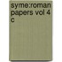 Syme:roman Papers Vol 4 C