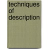 Techniques of Description by Michael Hoey