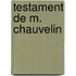 Testament de M. Chauvelin