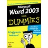 Microsoft Word 2003 voor Dummies