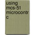 Using Mcs-51 Microcontr C