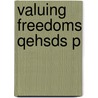 Valuing Freedoms Qehsds P door Sabina Alkire