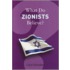 What Do Zionists Believe?