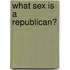What Sex Is a Republican?