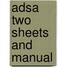 Adsa Two Sheets and Manual by Triolo.