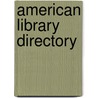 American Library Directory door Richard Rogers Bowker